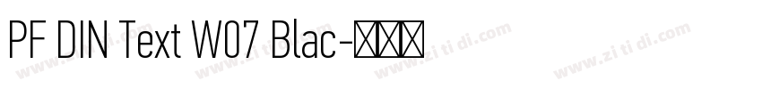 PF DIN Text W07 Blac字体转换 PF DIN Text W07 Blac字体转换